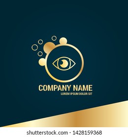 eye gold logo concept. Designed for your web site design, logo, app, UI. eye gold initial logo design. corporate identity logo. can be used for business company.
