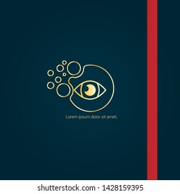 eye gold logo concept. Designed for your web site design, logo, app, UI. eye gold initial logo design. corporate identity logo. can be used for business company.