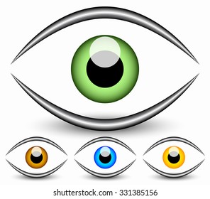 Eye Graphic Vision Seeing Sight Observation Stock Vector (Royalty Free ...