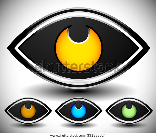 Eye Graphic Vision Seeing Sight Observation Stock Vector (Royalty Free ...