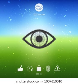 Eye - halftone logo