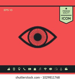 Eye - halftone logo