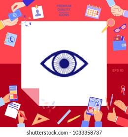 Eye - halftone logo