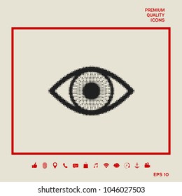 Eye - halftone logo
