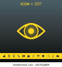 Eye - halftone logo