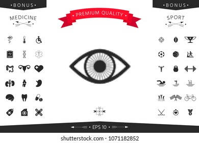 Eye - halftone logo
