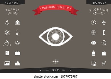 Eye - halftone logo
