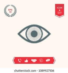 Eye - halftone logo