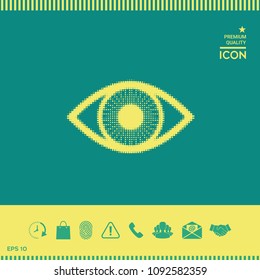 Eye - halftone logo