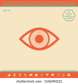 Eye - halftone logo