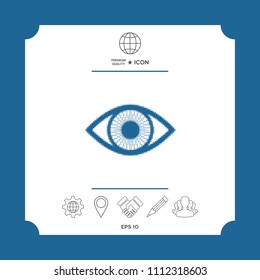 Eye - halftone logo