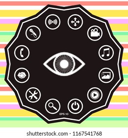 Eye - halftone logo