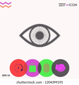 Eye - halftone logo