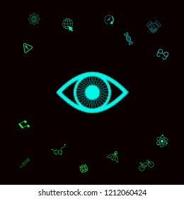 Eye - halftone logo
