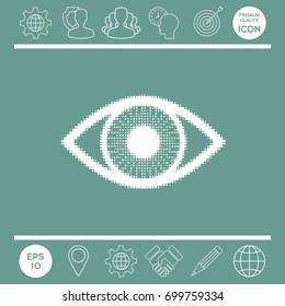 Eye - halftone logo