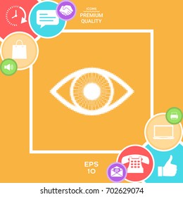 Eye - halftone logo