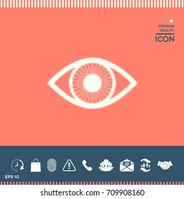 Eye - halftone logo