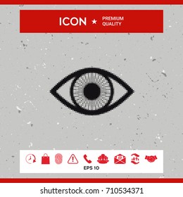Eye - halftone logo