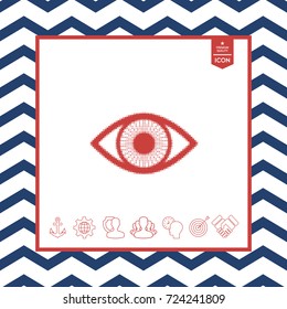 Eye - halftone logo