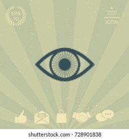 Eye - halftone logo