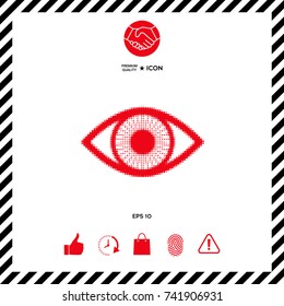 Eye - halftone logo