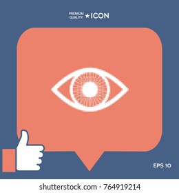 Eye - halftone logo