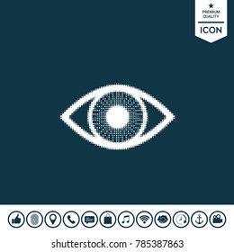 Eye - halftone logo