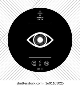 Eye - halftone logo. Graphic elements for your design