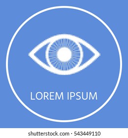 Eye - halftone symbol