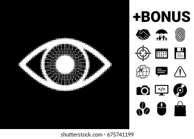 Eye - halftone symbol