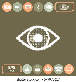 Eye - halftone symbol