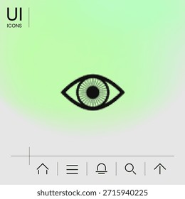 Eye - halftone symbol. Elements for your design