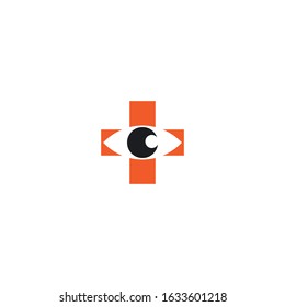 Eye health logo template icon design