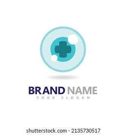 Eye with Health logo Template vector symbol