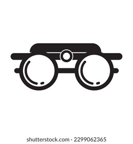 eye health test lens icon vector illustration symbol design