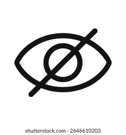 Eye Hide Icon: Visibility Toggle for User Interface Designs

