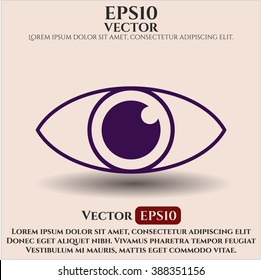 Icono de alta calidad ocular