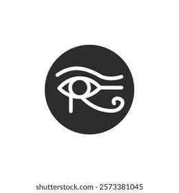 Eye of Horus Egypt Deity icon web design in vector