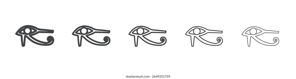 Olho de Hórus Egito ícone da Divindade simples ilustração coleção símbolo