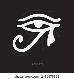 Eye of Horus, freehand-style drawing in Doodle style.