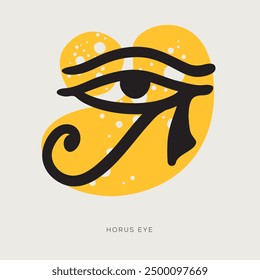 Eye of Horus, freehand-style drawing in Doodle style.