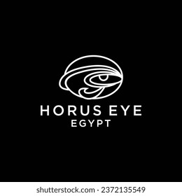 Plantilla de diseño de iconos del logotipo de Ojo de Horus. elegante vector plano