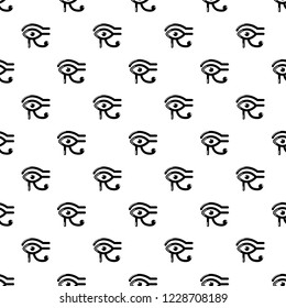 Eye horus pattern vector seamless repeating for any web design