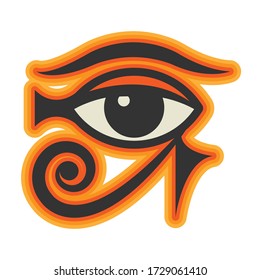 Eye of Horus sign, vector illustration