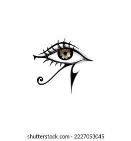 The Eye of Horus tattoo design art vector