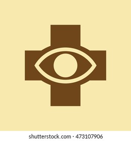 Eye Hospital Icon.