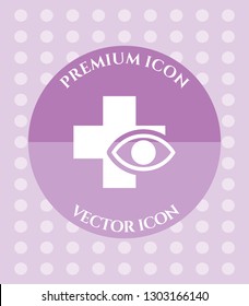 Eye Hospital Icon for Web. Application, Software & Graphic Design.