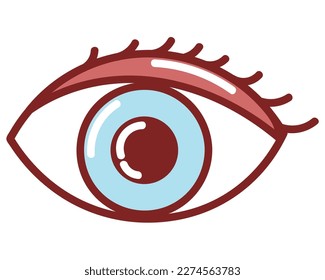 menschliches Auge, isoliertes Symbol