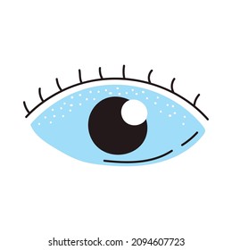 eye human dodle style icon