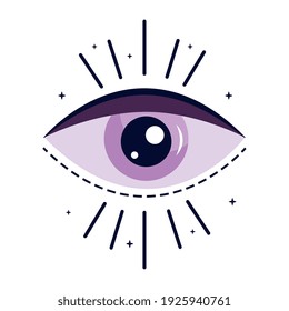 eye human esoteric isolated icon vector illustration design